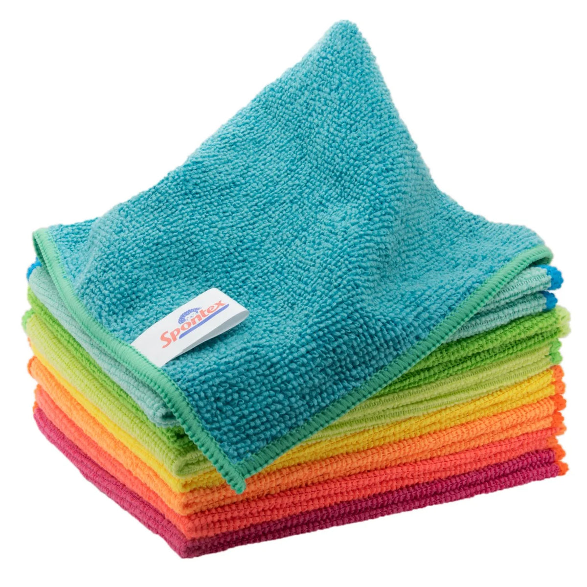 Spontex Microfibre Cloths - Multi Purpose Kitchen and bathroom Cleaner 8 per pack