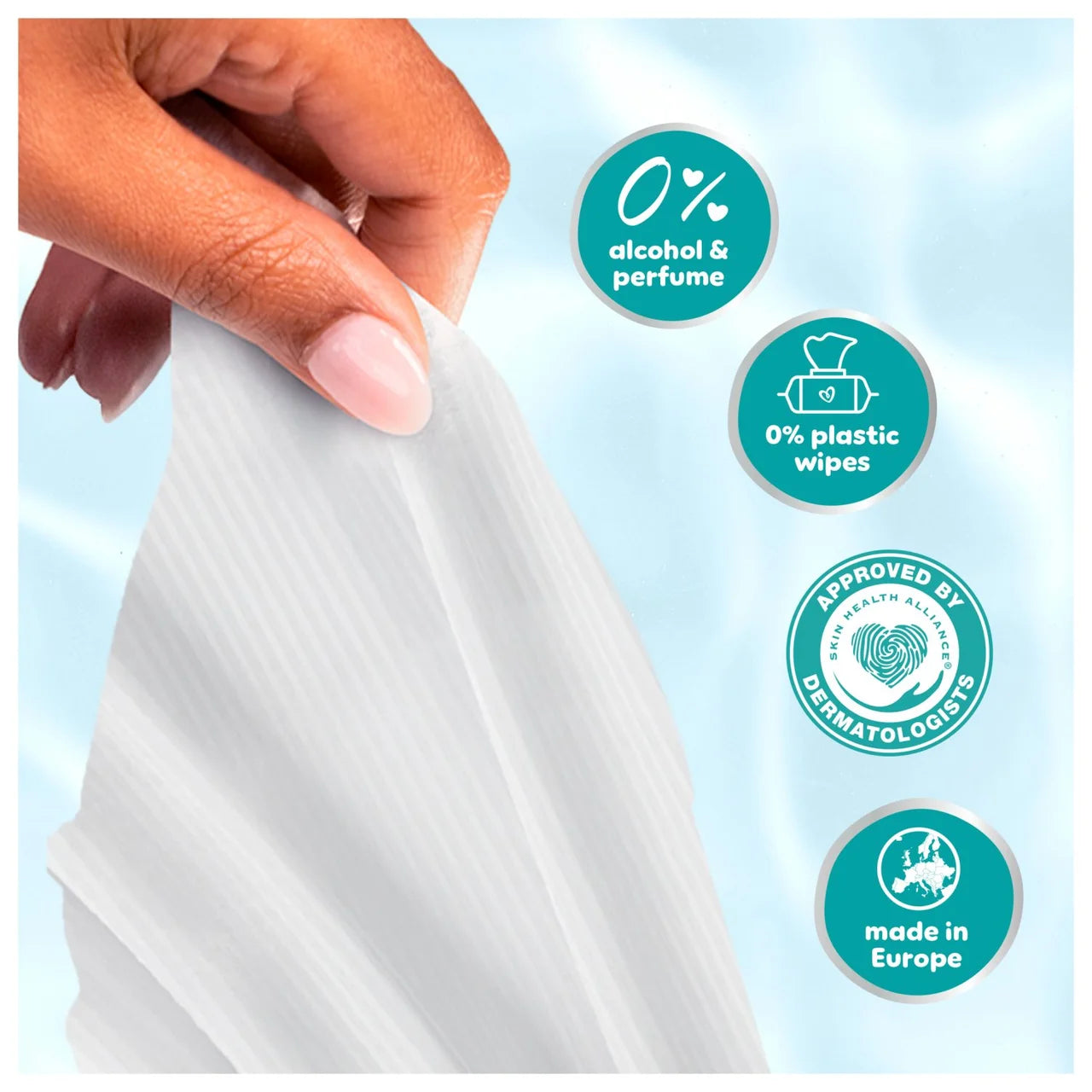 Pampers 99% Water Wipes 60 per pack