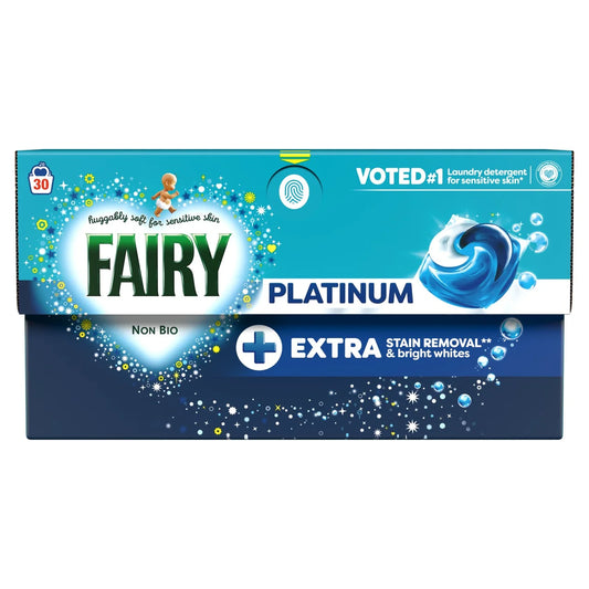 Fairy Platinum Non Bio Pods Washing Capsules 30 Washes