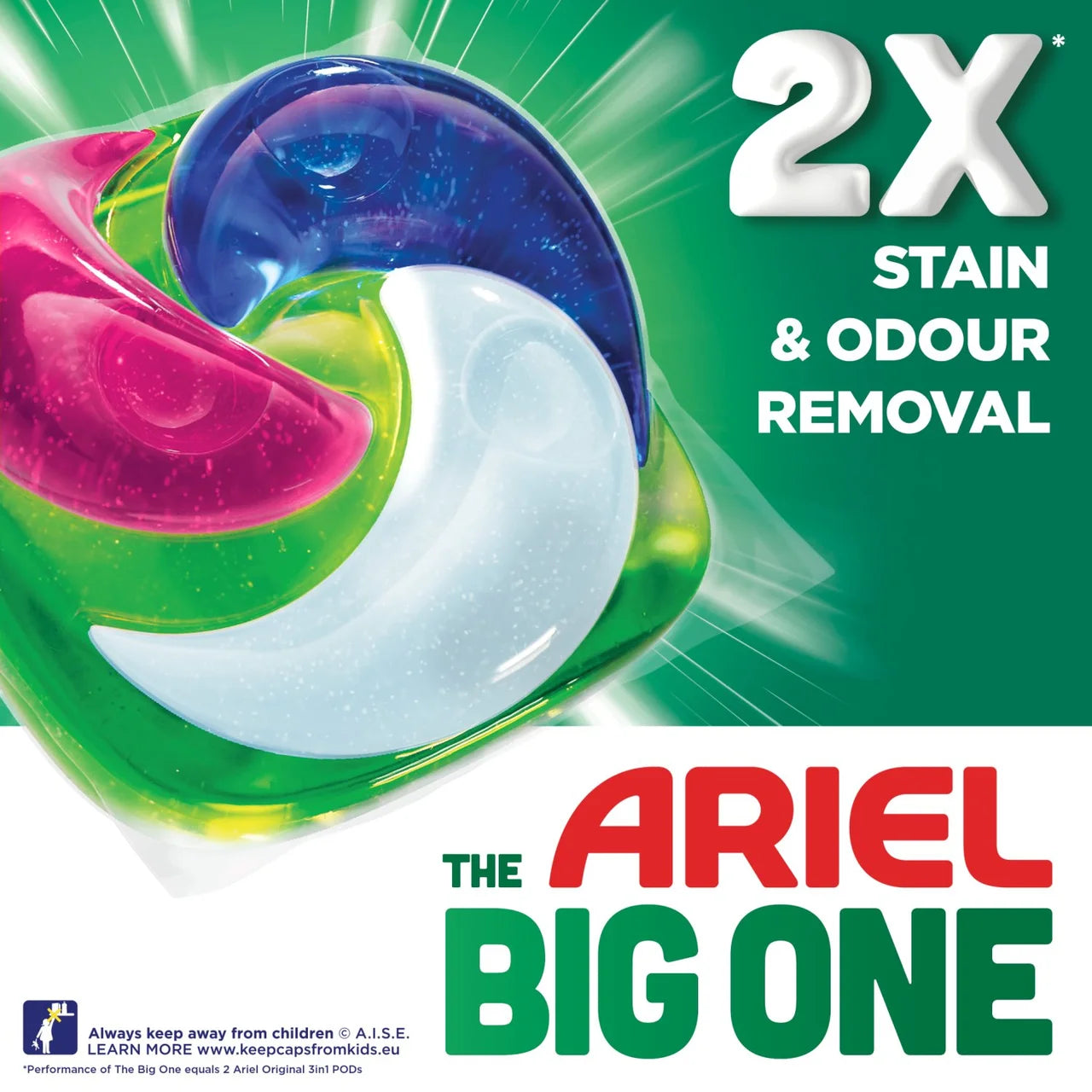 Ariel The Big One Colour Washing Liquid Pods 21 washes