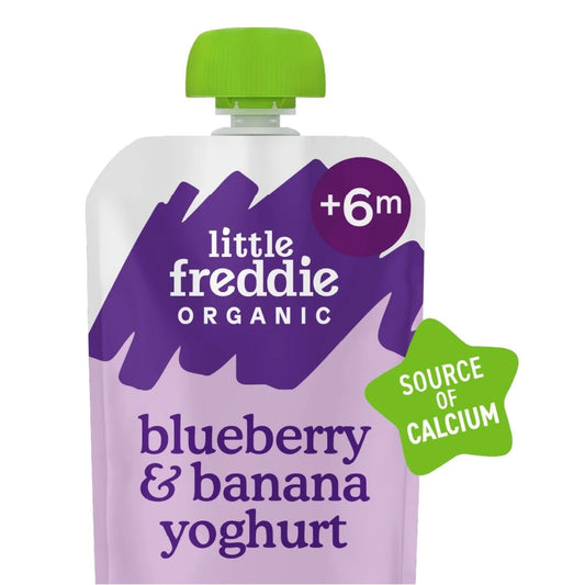 Little Freddie Organic Blueberry & Banana Yoghurt Baby Food Pouch 6+ Months