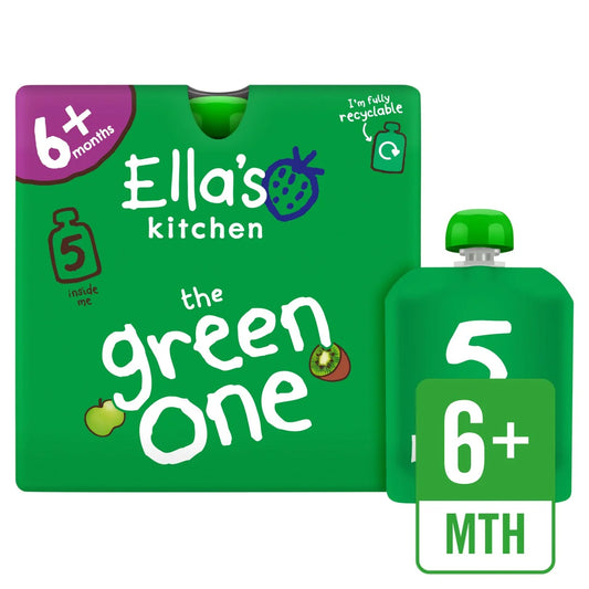 Ella's Kitchen The Green One Smoothie Pouch Multipack 6+ Months 5 x 90g