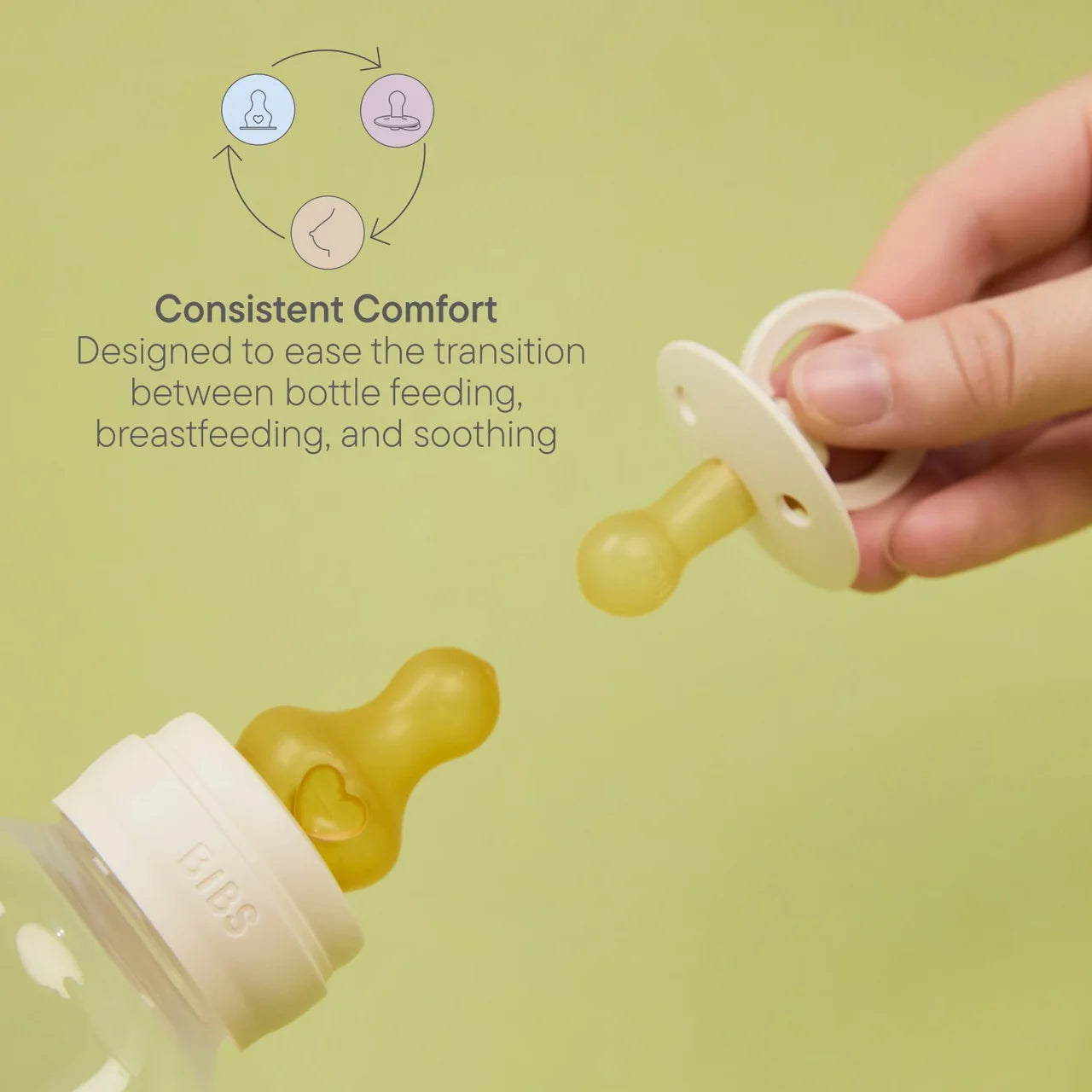 BIBS Glass Baby Bottle Slow Flow 120ml 0m+