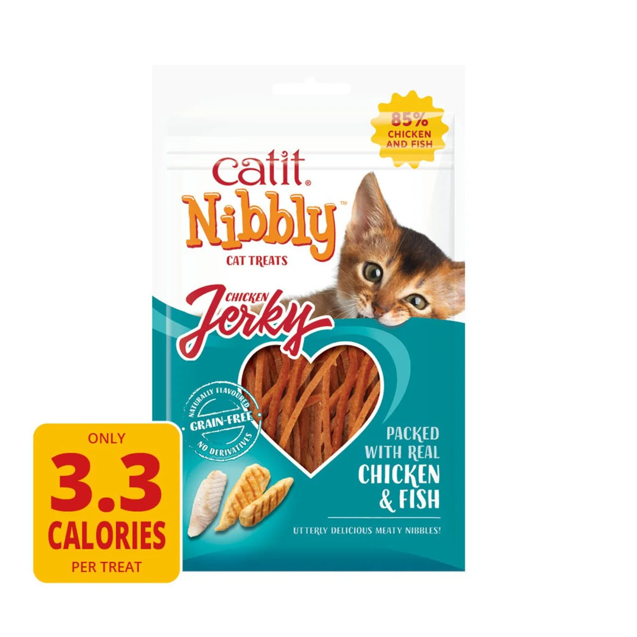 Catit Nibbly Jerk Chicken & Fish Cat Treat 30g