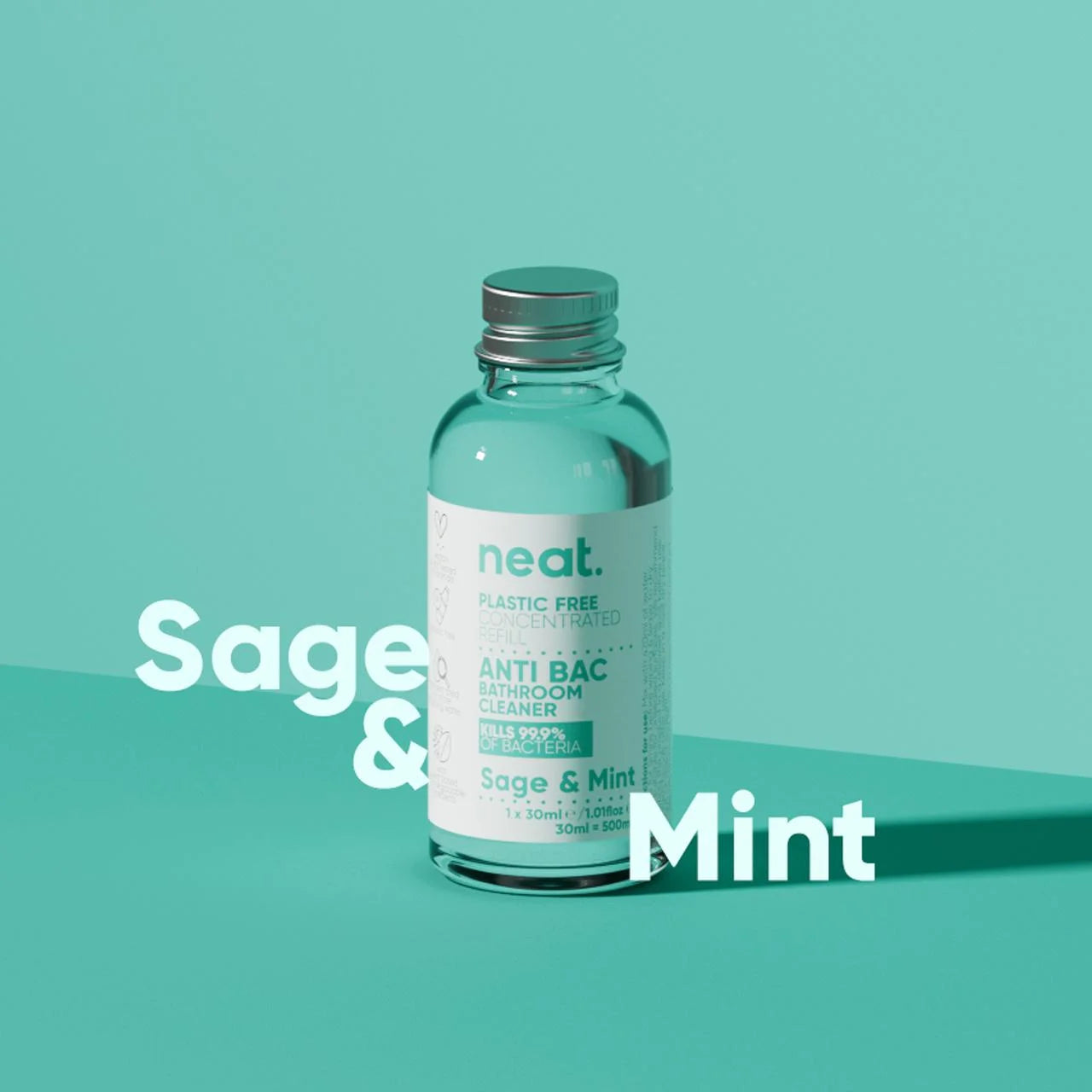 Neat Anti-Bac Bathroom Cleaner Refill Concentrate Sage & Mint 30ml
