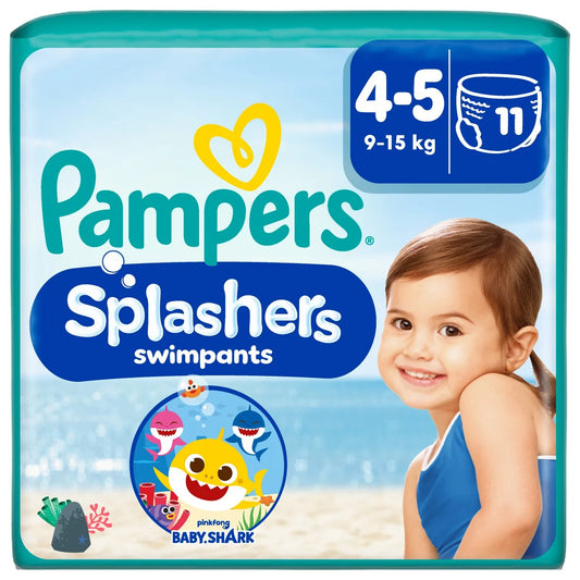 Pampers Splashers Swim Nappies, Size 4-5 (9-15kg) 11 per pack