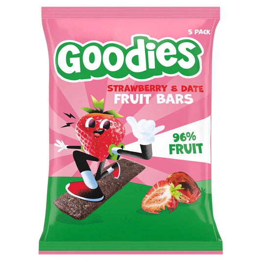 Goodies Strawberry & Date Fruit Bars Kids Snack Multipack 5 x 20