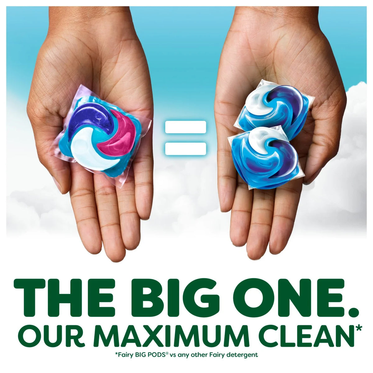 Fairy Non Bio The Big One Cherry Blossom & Nordic Cotton Washing Pods 29 per pack