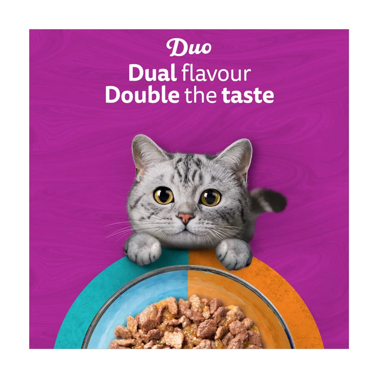 Whiskas 1+ Adult Wet Cat Food Pouches Surf & Turf Duo in Jelly 12 x 85g