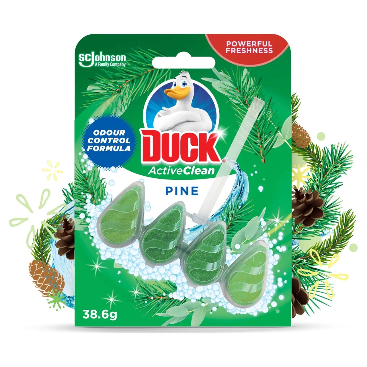 Duck Active Clean Toilet Rim Block Pine 37g