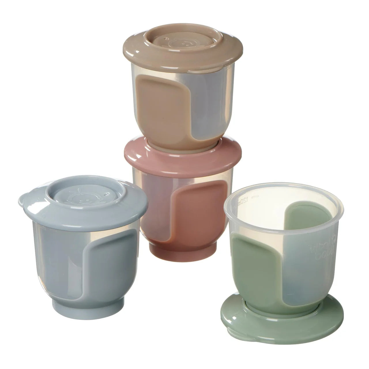 Vital Baby Nourish Store & Wean Pots 120ml 4pk - natural 4 per pack