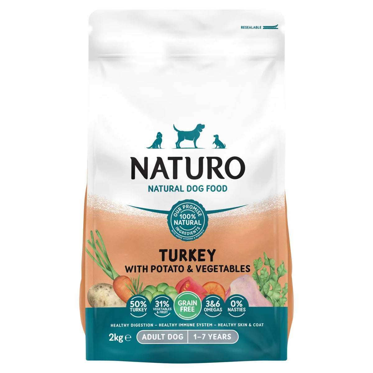 Naturo Turkey with Potato & Vegetables 2kg