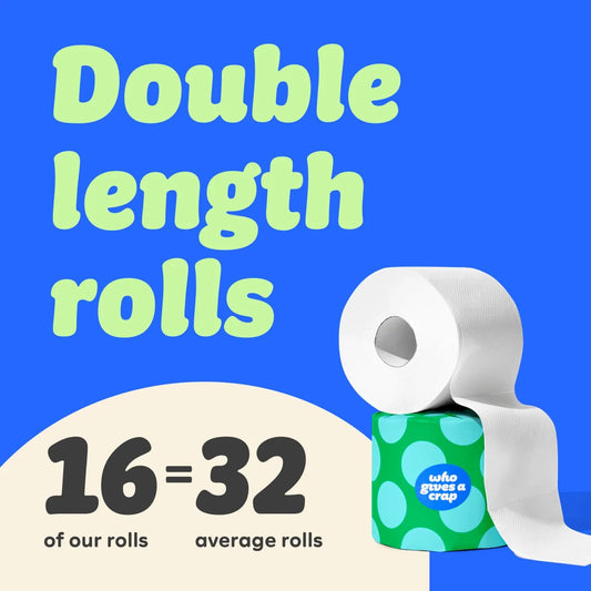 Who Gives A Crap Classic Soft Double Length Toilet Roll 16 per pack