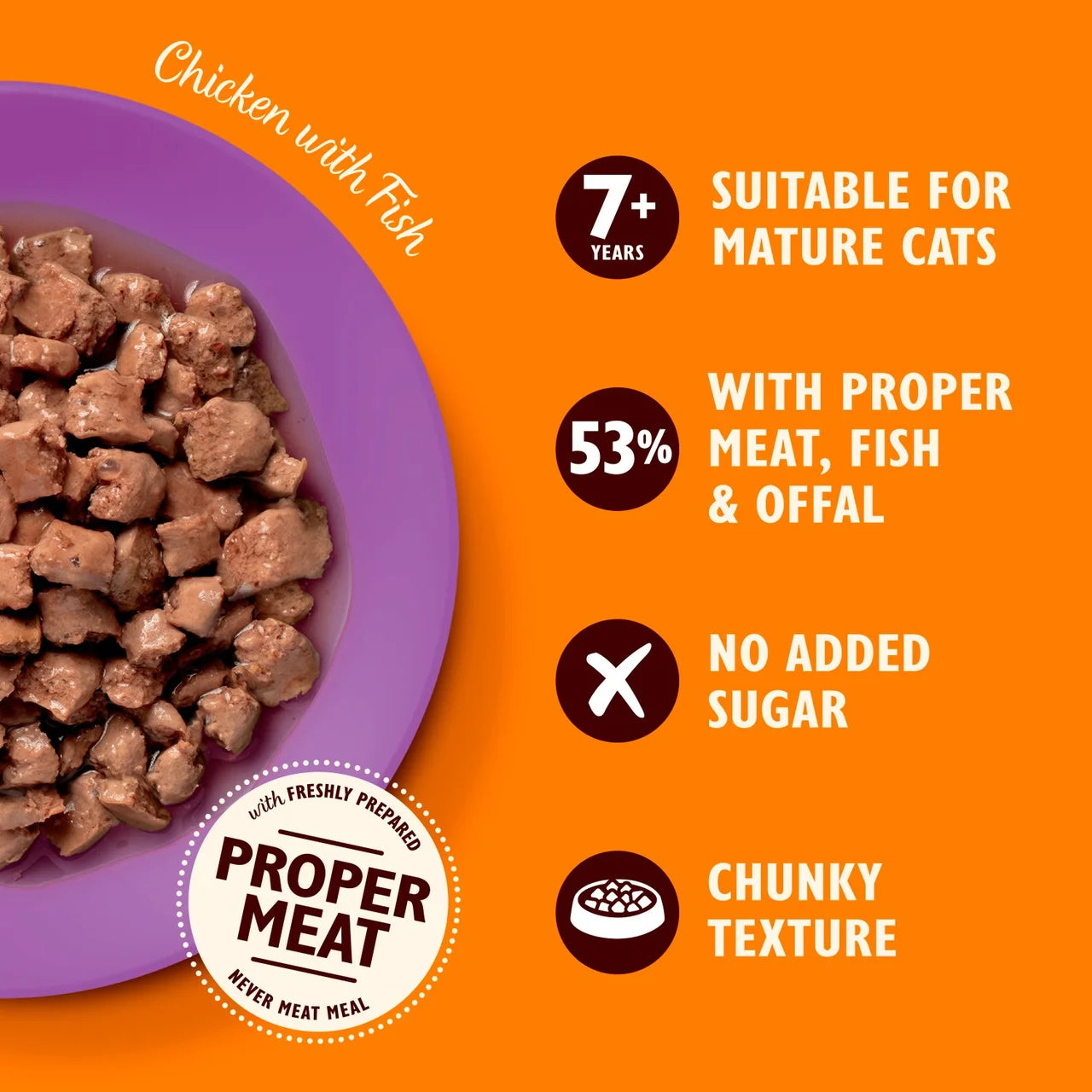 Lily's Kitchen Chicken & Fish Tasty Cuts in Gravy for Mature Cats 85g