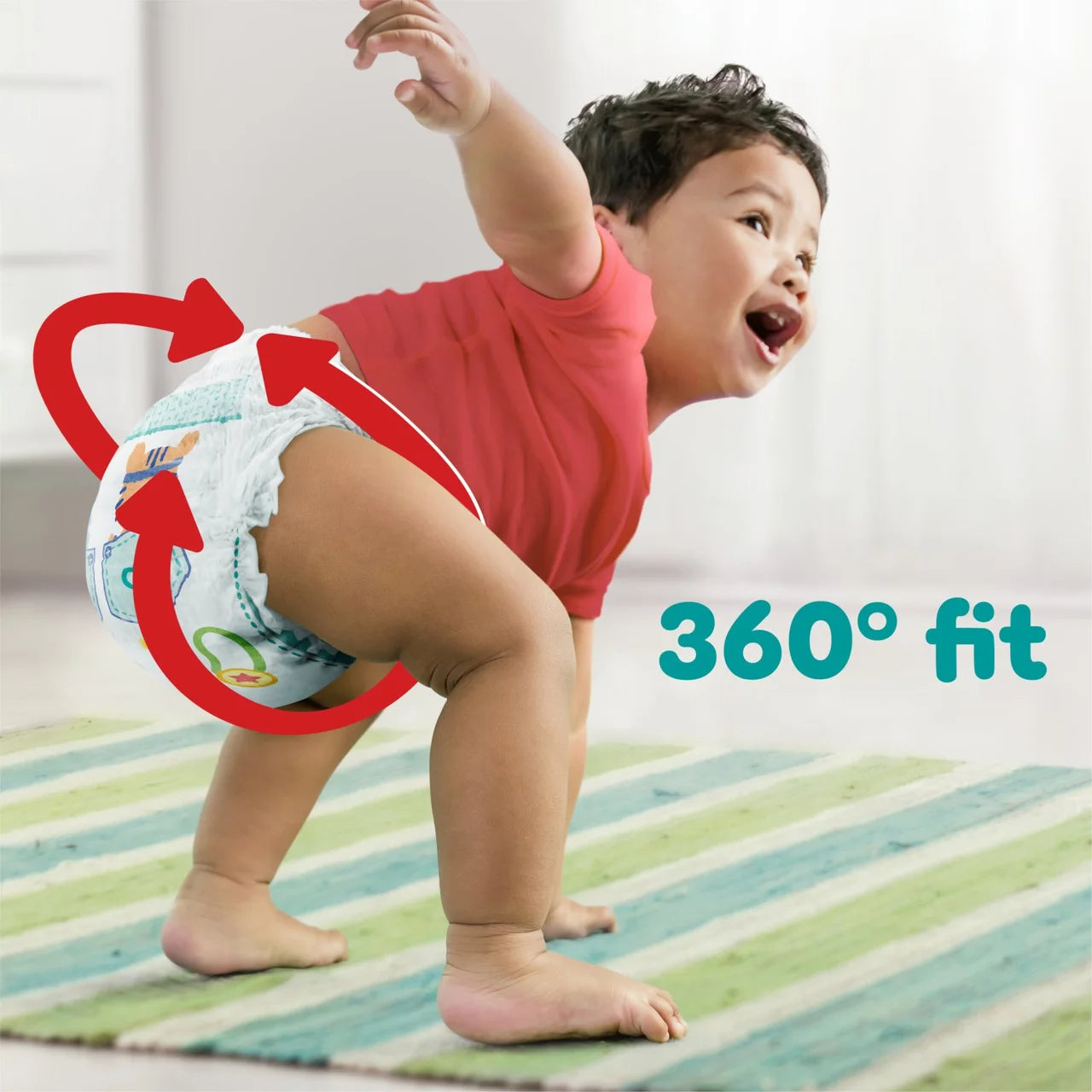 Pampers Baby-Dry Nappy Pants Size 6+ Extra Absorption Jumbo+ 52 per Pack
