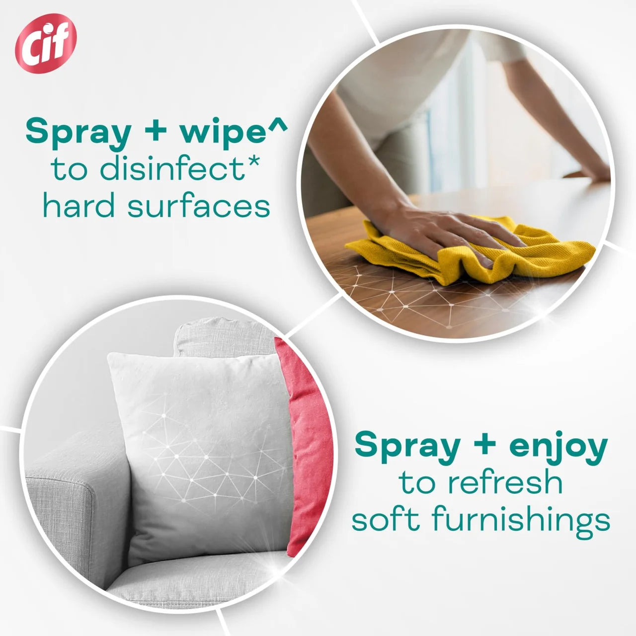 Cif Infinite Clean Anti-Bac All in One Cleaner Spray Apple & Jasmine 280ml