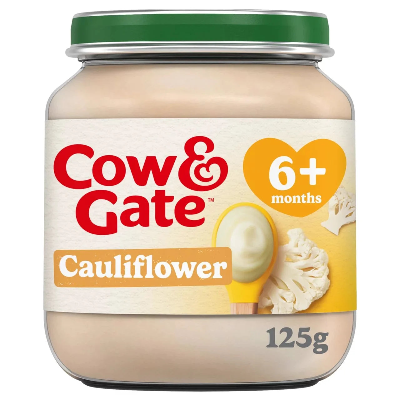 Cow & Gate Cauliflower Baby Food Snack Jar 6+ Months 125g