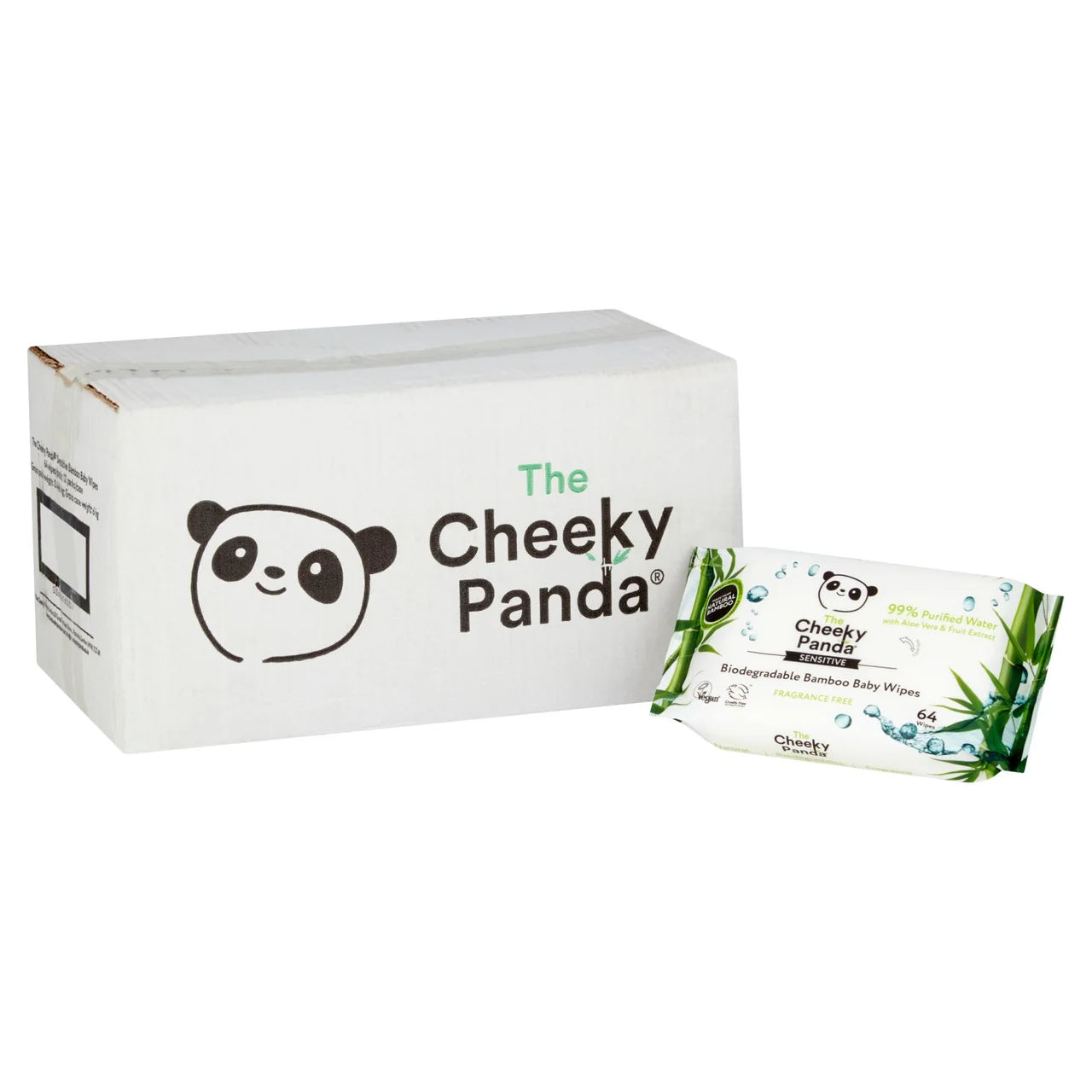 Cheeky Panda Bamboo Baby Wipes Multi Pack 12 x 60 per pack