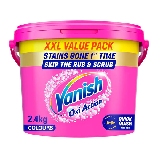 Vanish Oxi Action Powder Fabric Stain Remover Powder Colours 2.4kg
