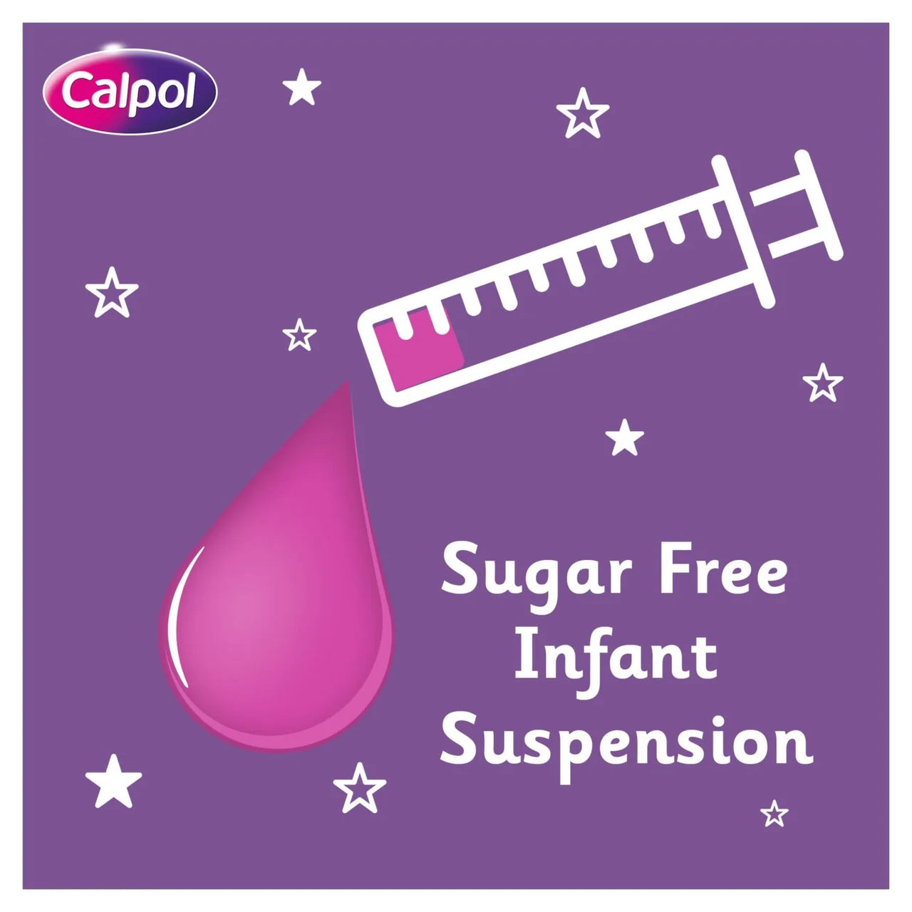 Calpol Infant Sugar Free Oral Suspension Strawberry 2+ Months 100ml