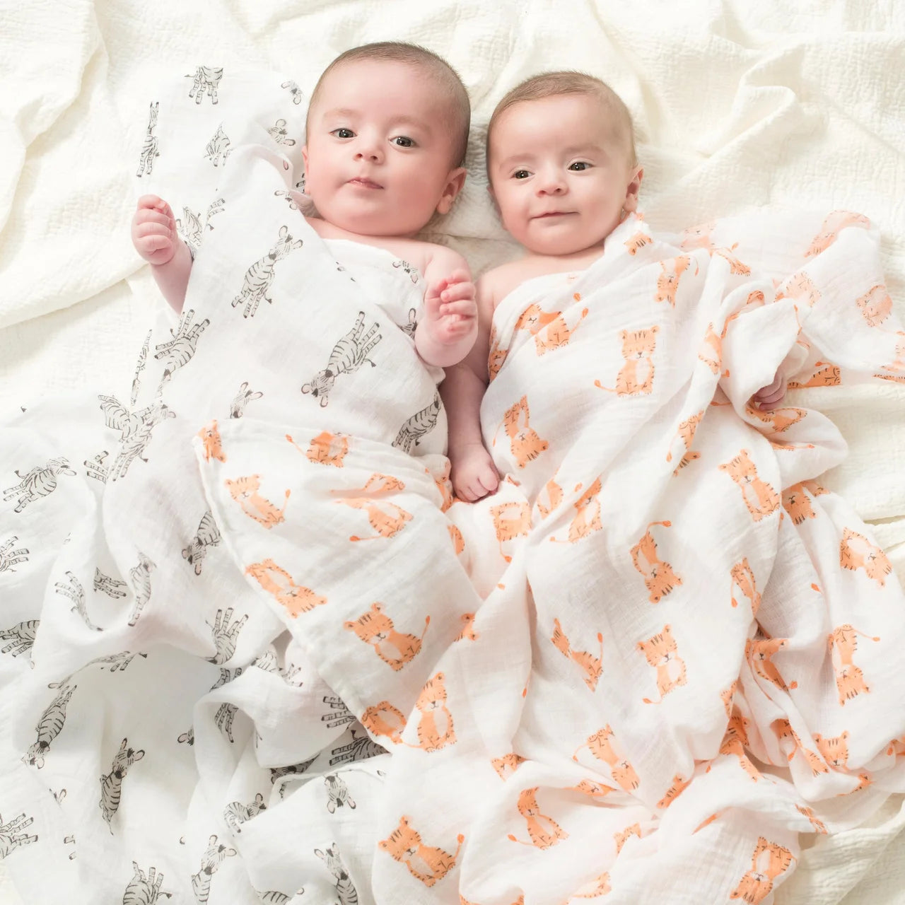 Aden + Anais Muslin Swaddles Safari Babes 4 per pack