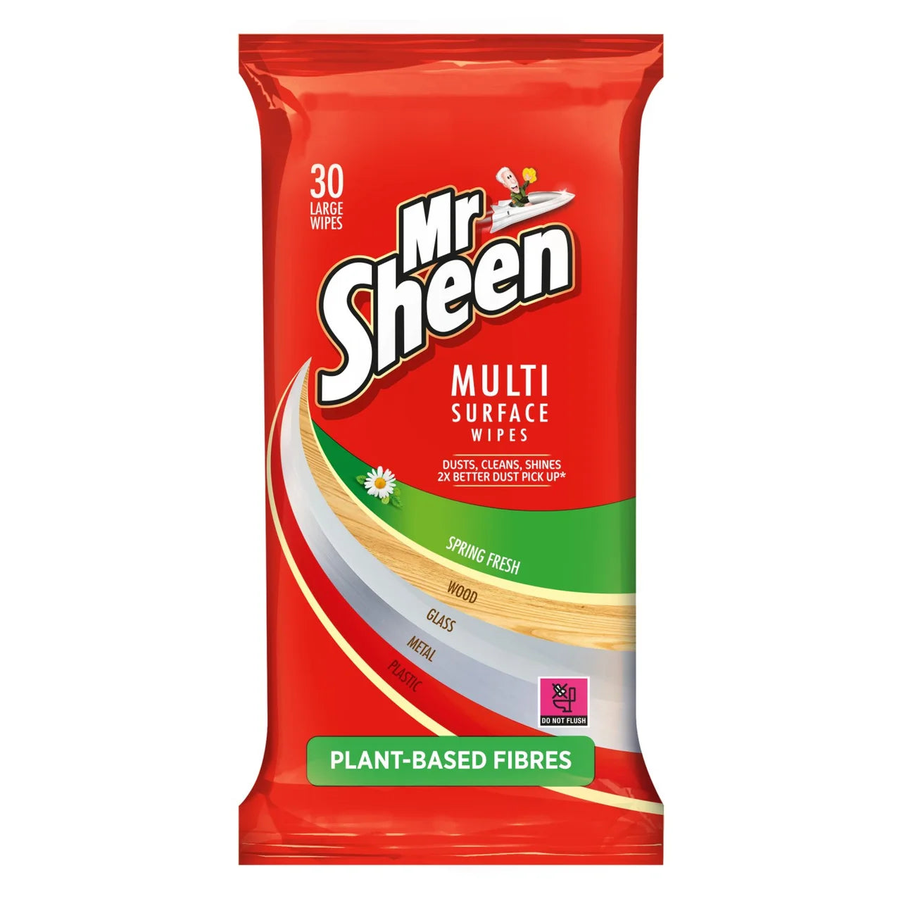 Mr Sheen Multi-Surface Spring Fresh Polish Wipes 30 per pack