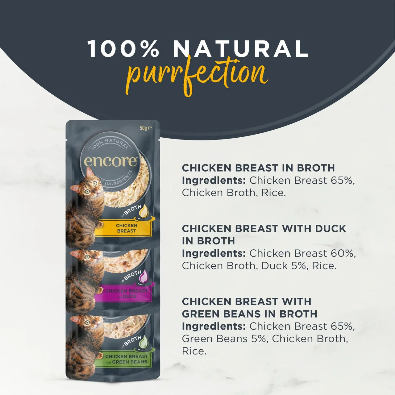 Encore Cat Broth Pouch Chicken Selection 5 x 50g