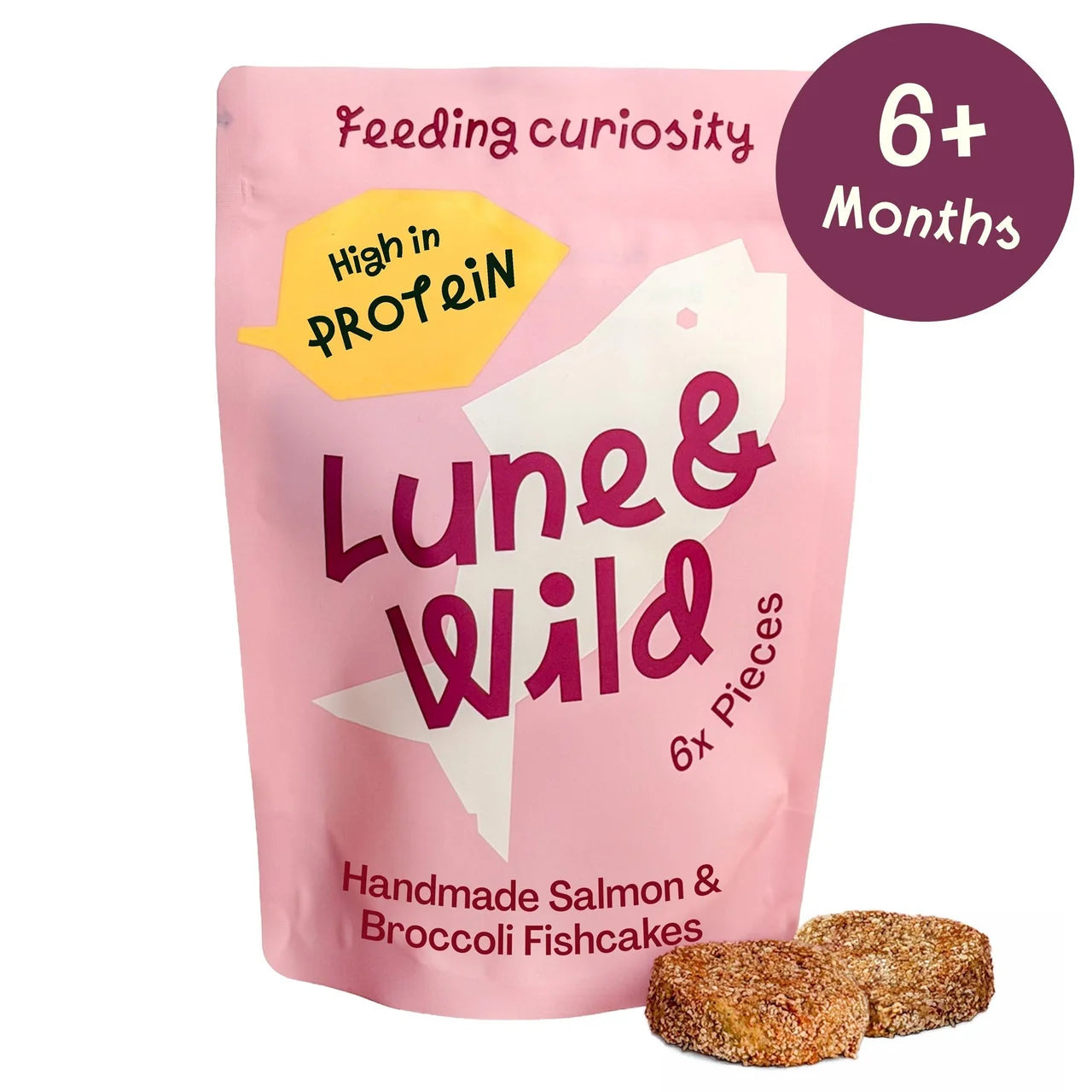 Lune & Wild Handmade Salmon & Broccoli Fishcakes 6+ Months 210g