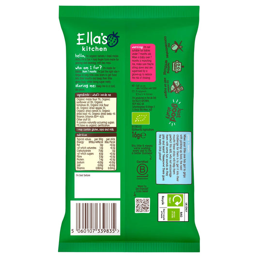 Ella's Kitchen Tomato & Basil Melty Sticks Baby Snack 7+ Months 16g