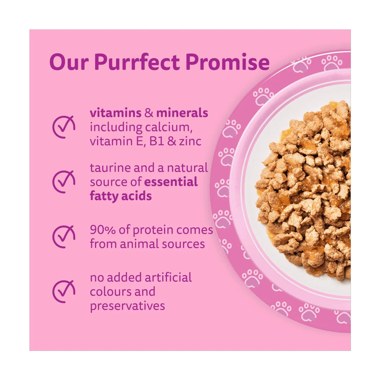 Whiskas Kitten 2-12mths Wet Cat Food Pouches Poultry Feasts in Jelly 40 x 85g