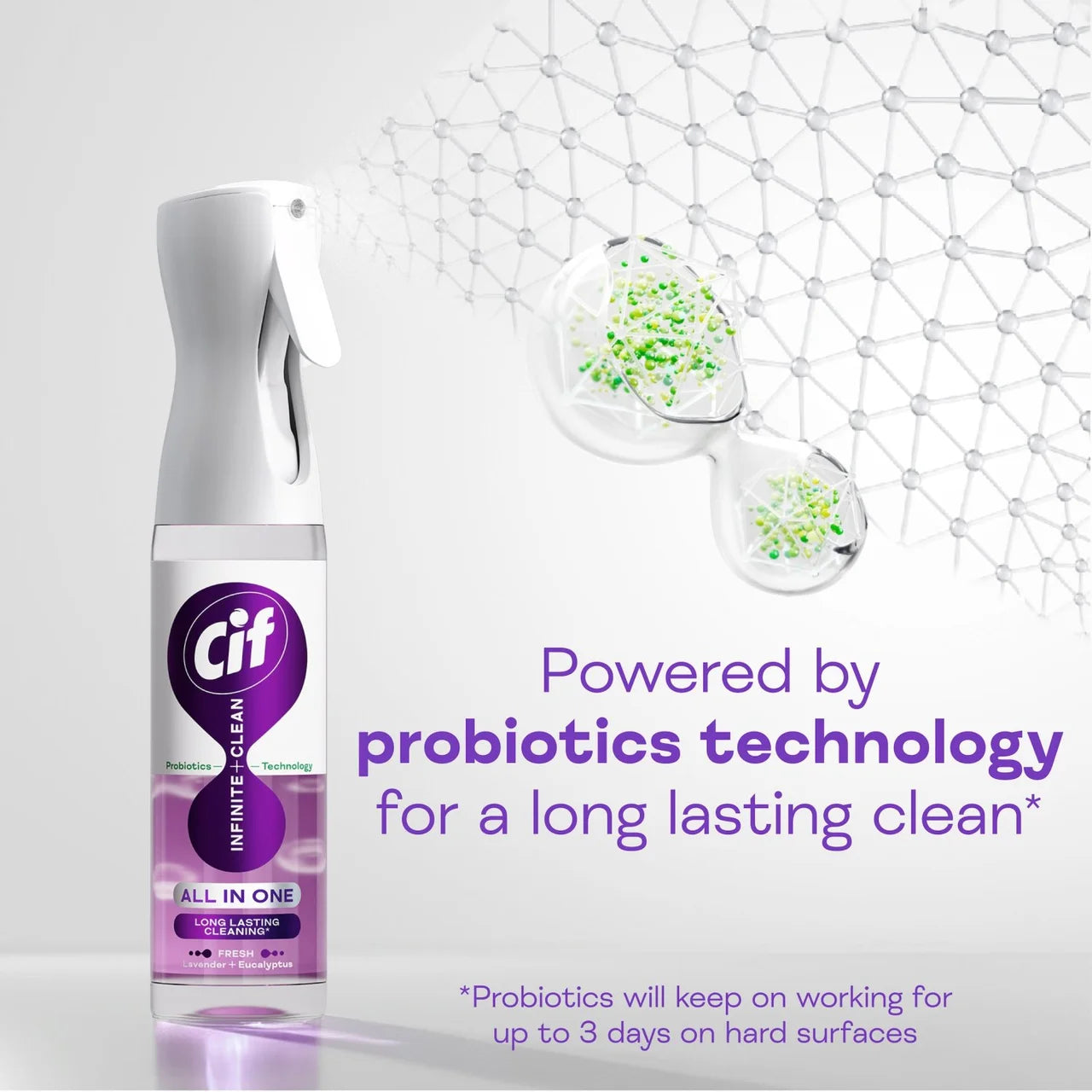 Cif Infinite Clean Lavender & Eucalyptus All in One Cleaning Spray 280ml