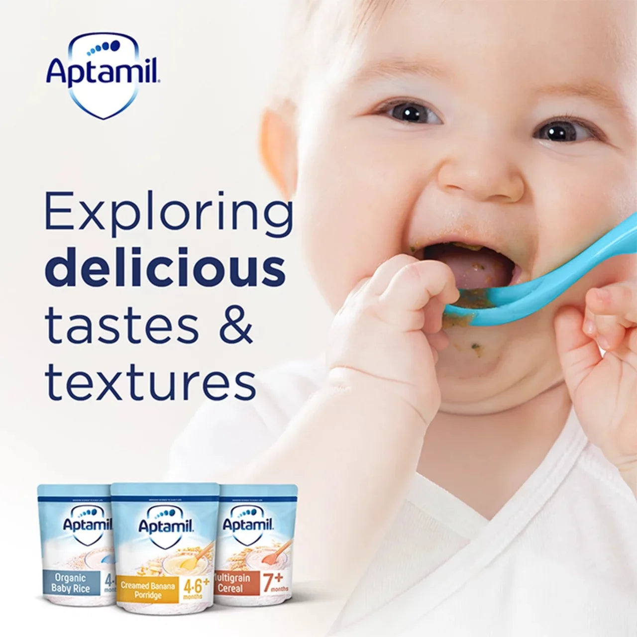 Aptamil Banana & Berry Multigrain Porridge Baby Cereal 7+ Months 200g