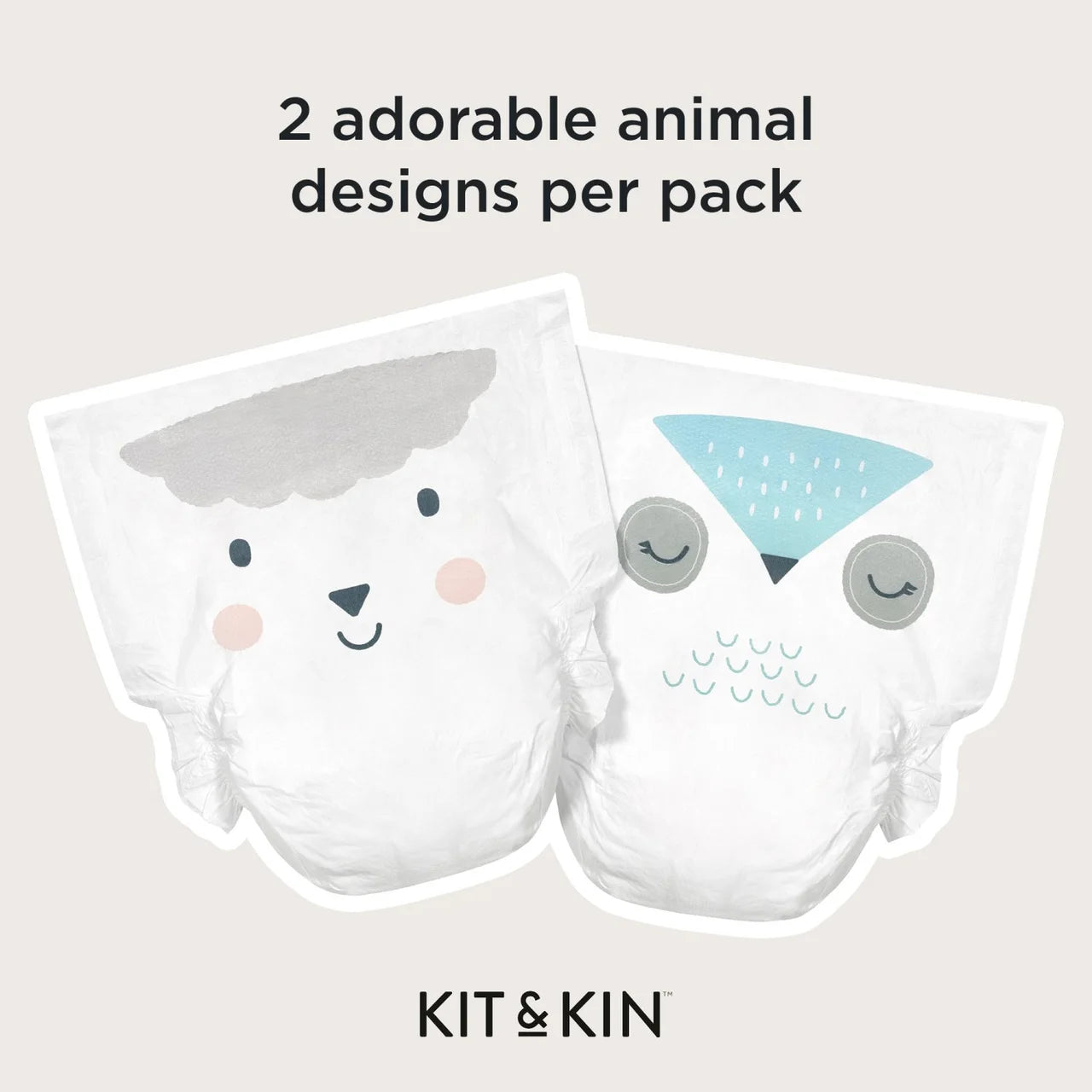 Kit & Kin Hypoallergenic Nappies Size 1 (2-5kg) 38 per pack