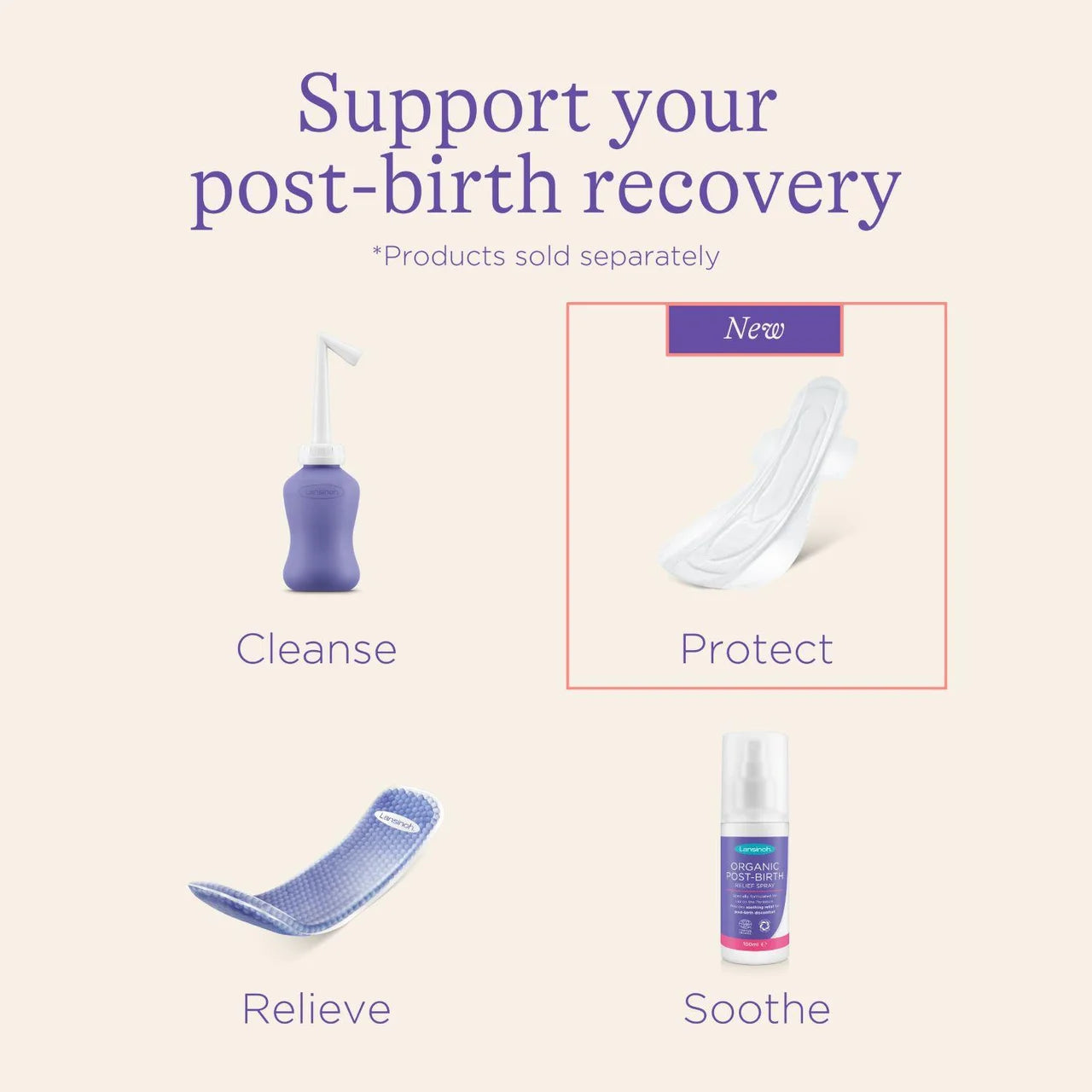 Lansinoh Discreet & Absorbent Maternity Pads 12 per pack