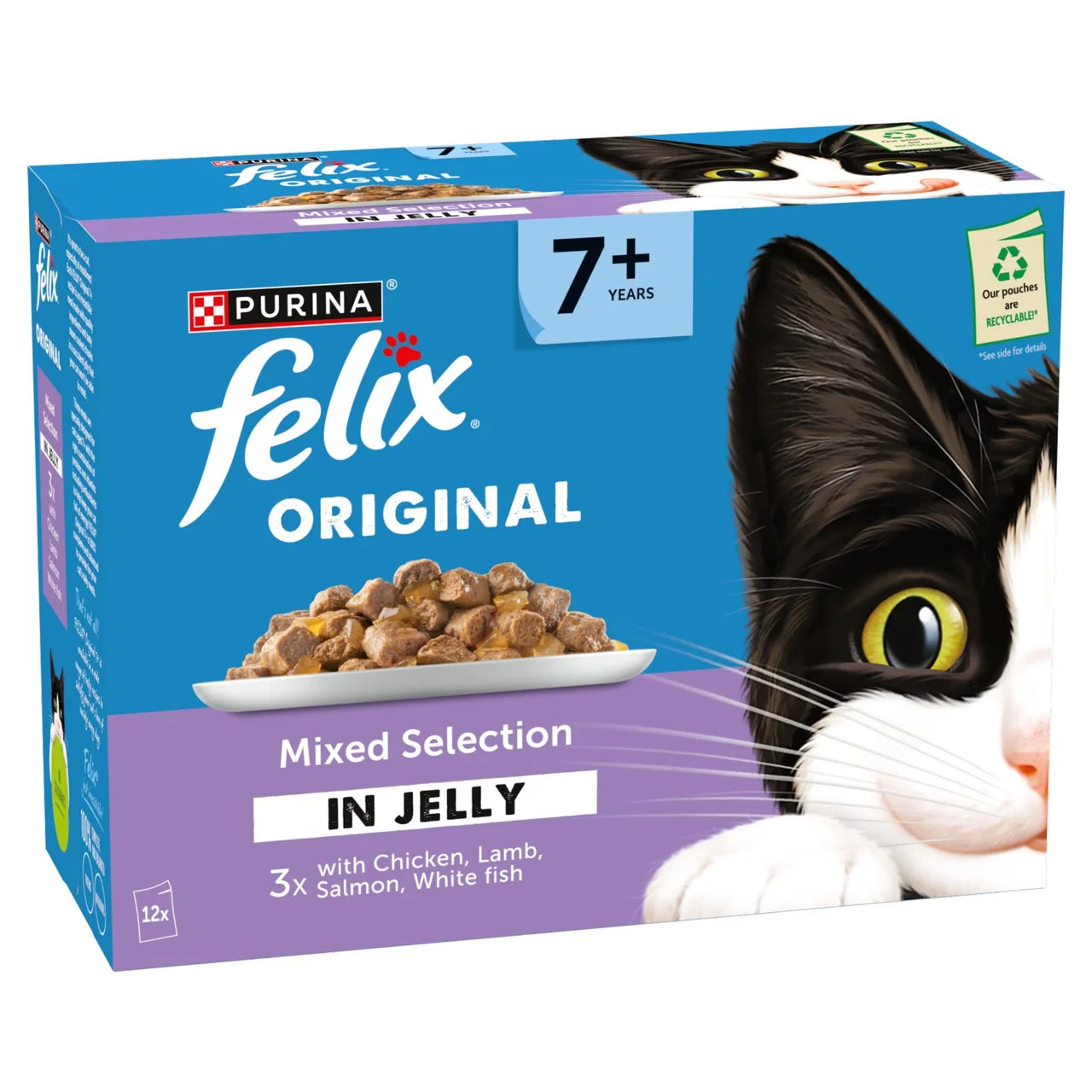 Felix Original Senior 7+ Mixed Selection in Jelly Wet Cat Food 12 x 85g