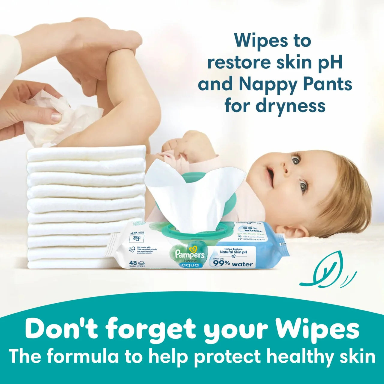Pampers Baby-Dry Nappy Pants Size 6+ Extra Absorption Jumbo+ 52 per Pack
