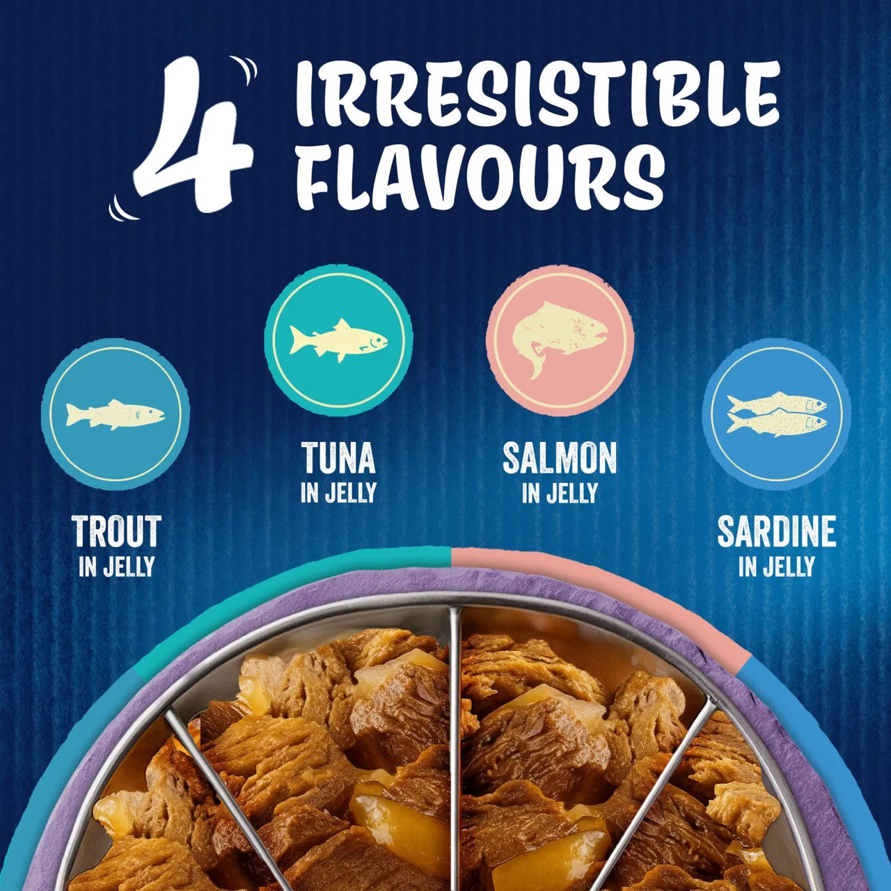 Felix As Good As it Looks Senior 7+ Fish in Jelly Wet Cat Food 40 x 85g