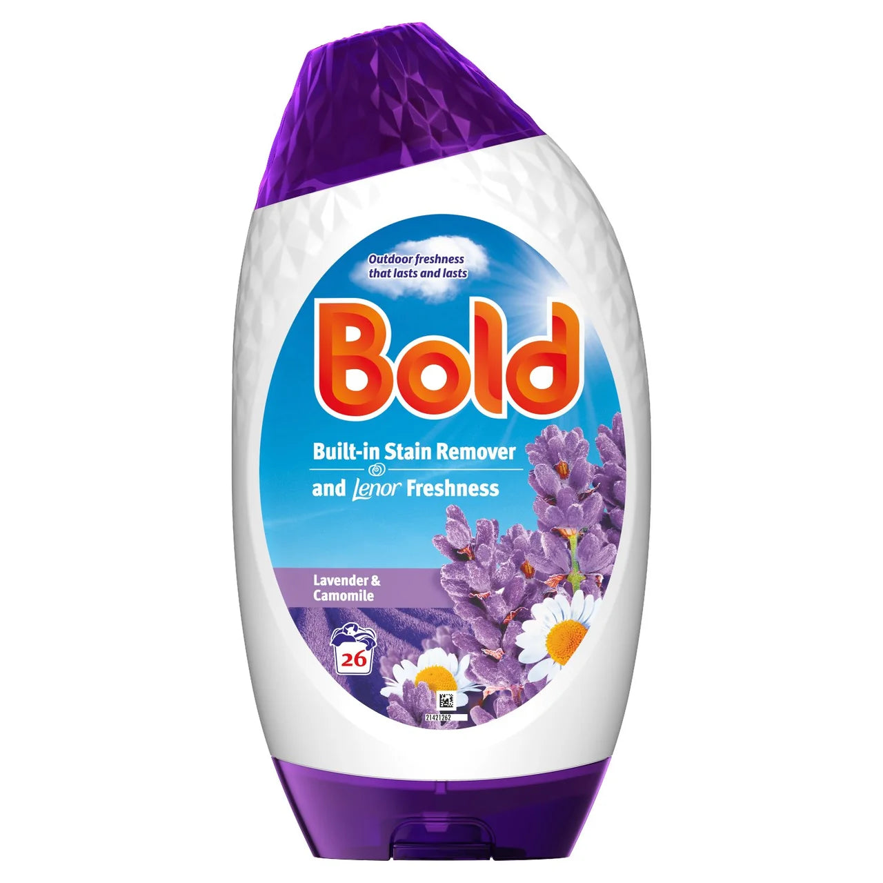 Bold 2in1 Washing Liquid Gel Lavender & Camomile 26 Washes 840ml