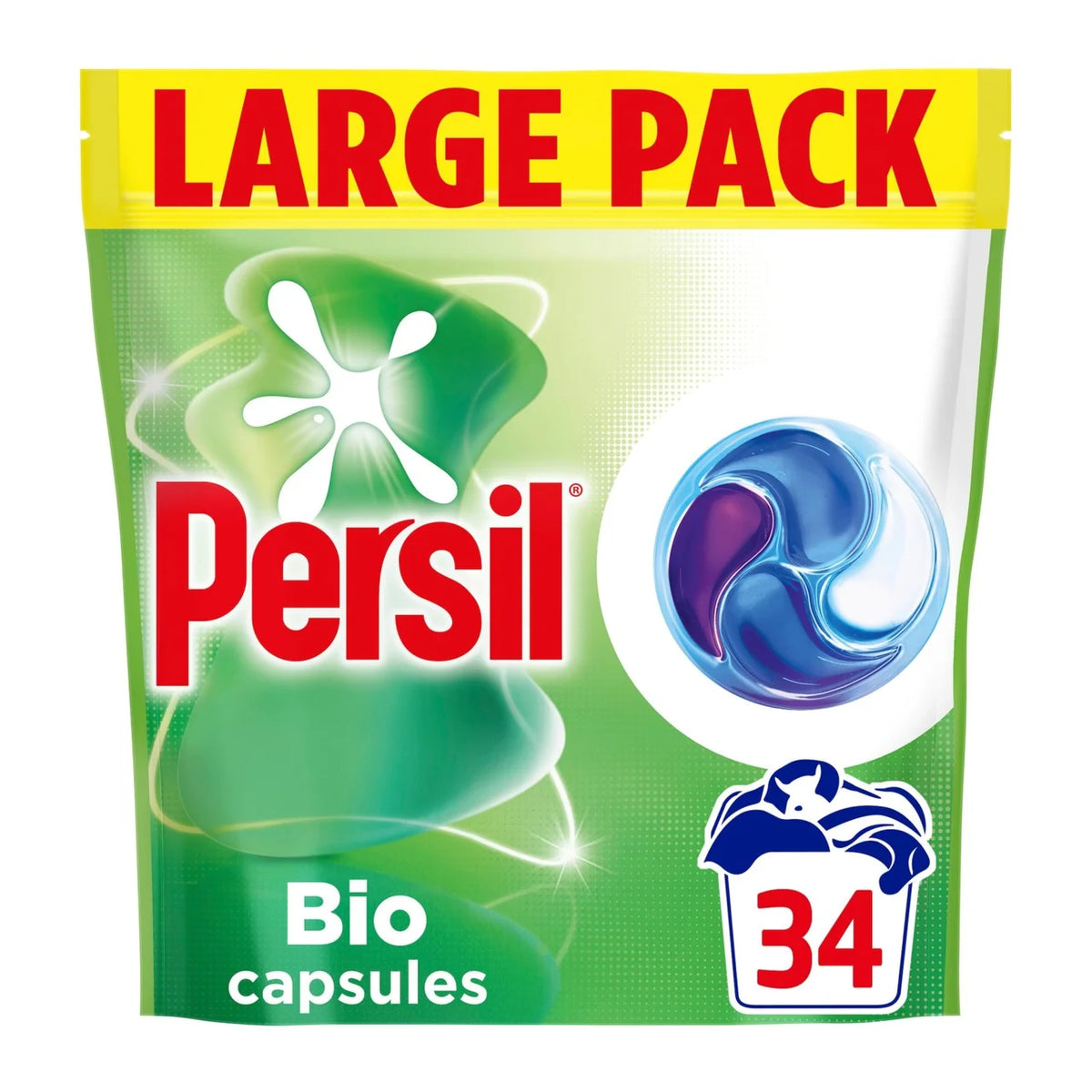 Persil Bio 4 in 1 Fast-Dissolving Laundry Capsules 34 Washes