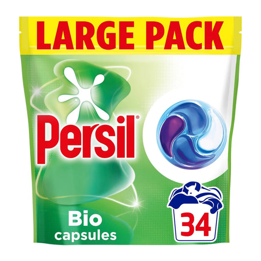 Persil Bio 4 in 1 Fast-Dissolving Laundry Capsules 34 Washes