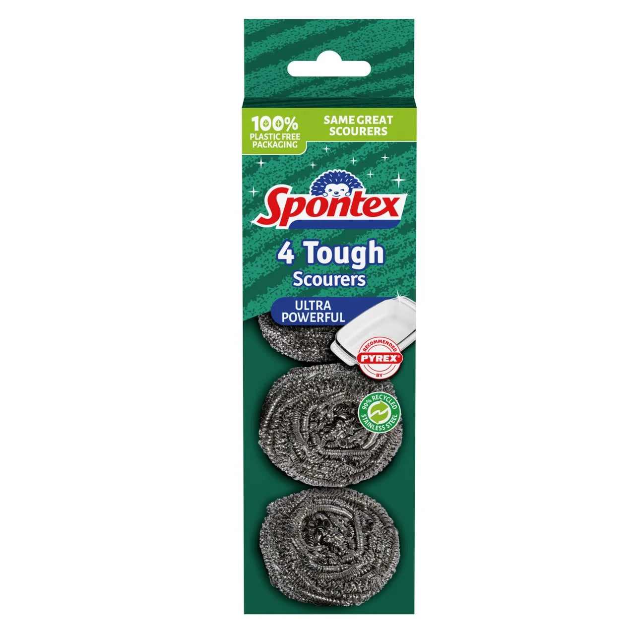 Spontex Tough Scourer - For Best Results Use with Oven Cleaner 4 per pack