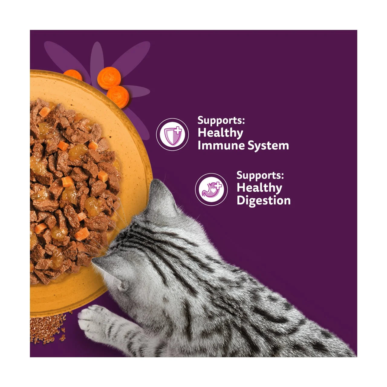 Whiskas 1+ Adult Wet Cat Food Superfoods with Poultry in Jelly 6x50g