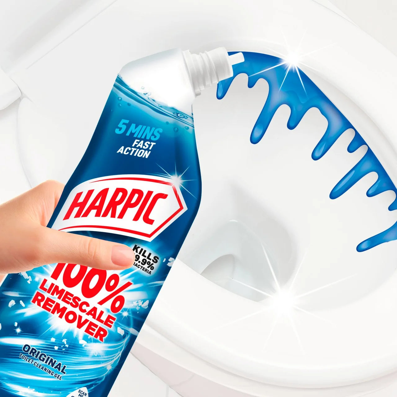 Harpic 100% Limescale Remover Fresh Toilet Cleaner 750ml