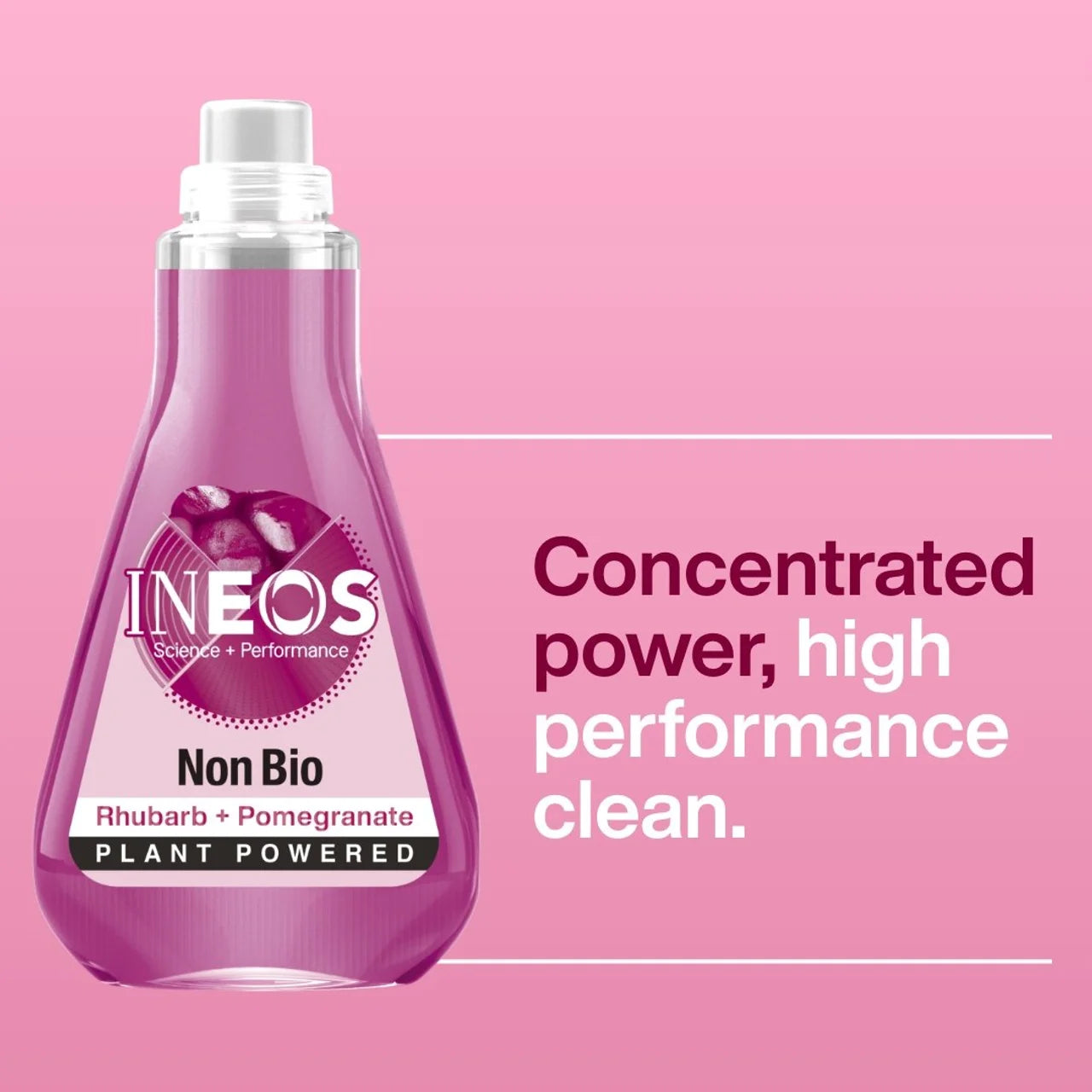 INEOS Non Bio Laundry Liquid Detergent Rhubarb + Pomegranate 33 Washes 1000ml