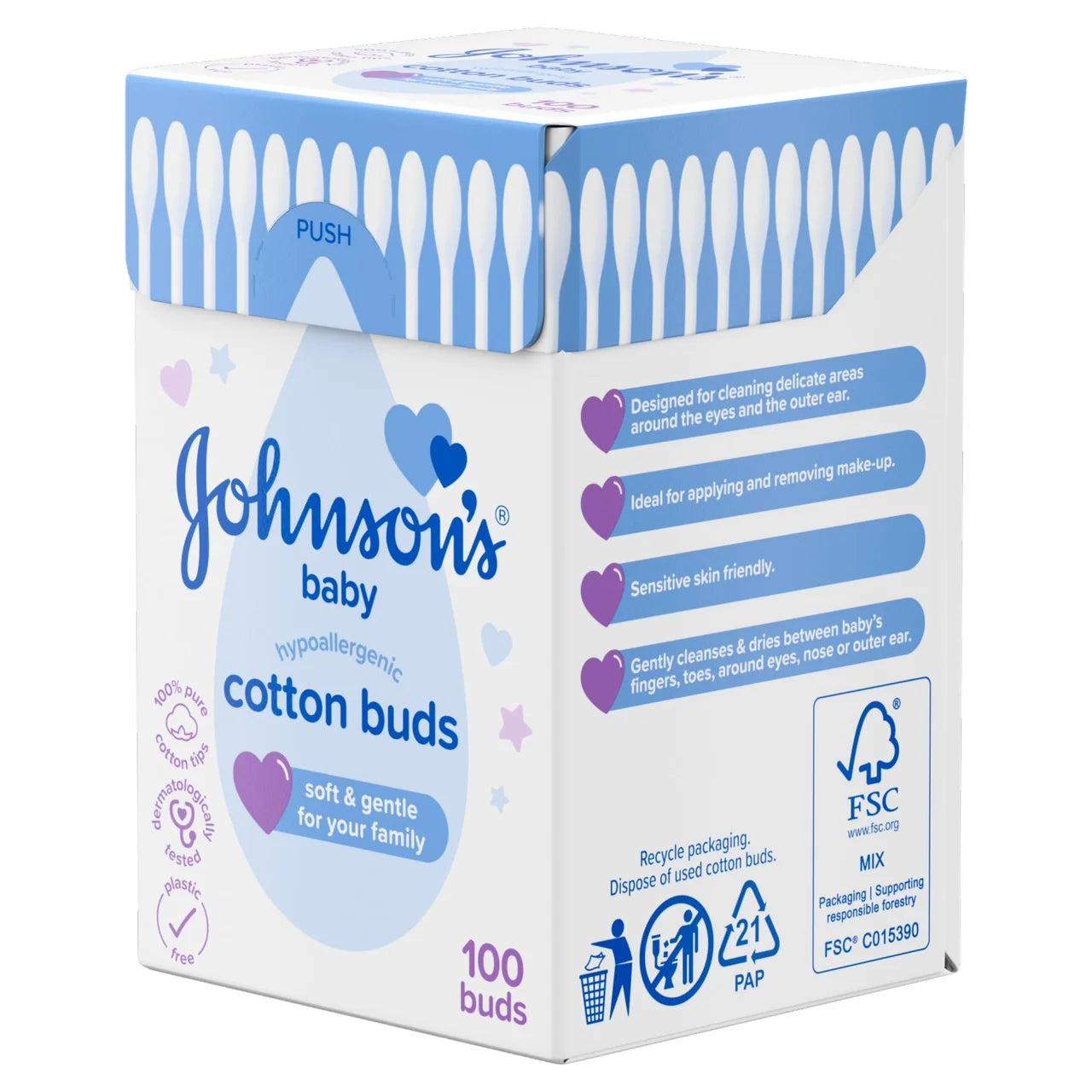 Johnson's Baby Cotton Buds 100 per pack