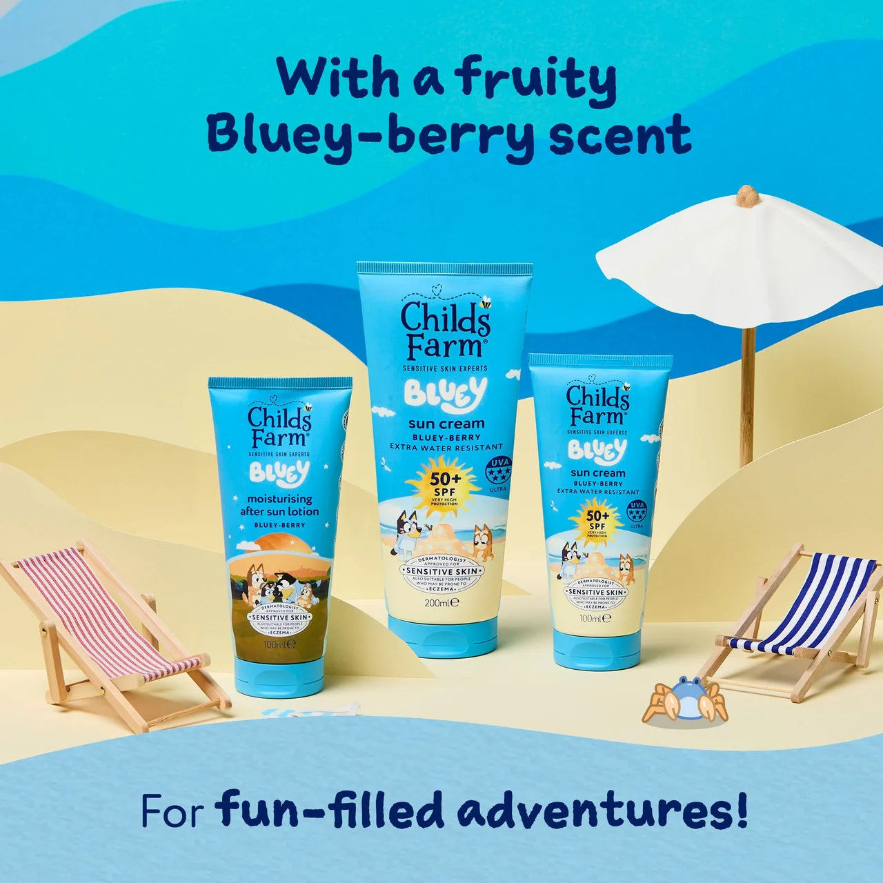 Childs Farm Bluey SPF50+ Sun Cream 200ml