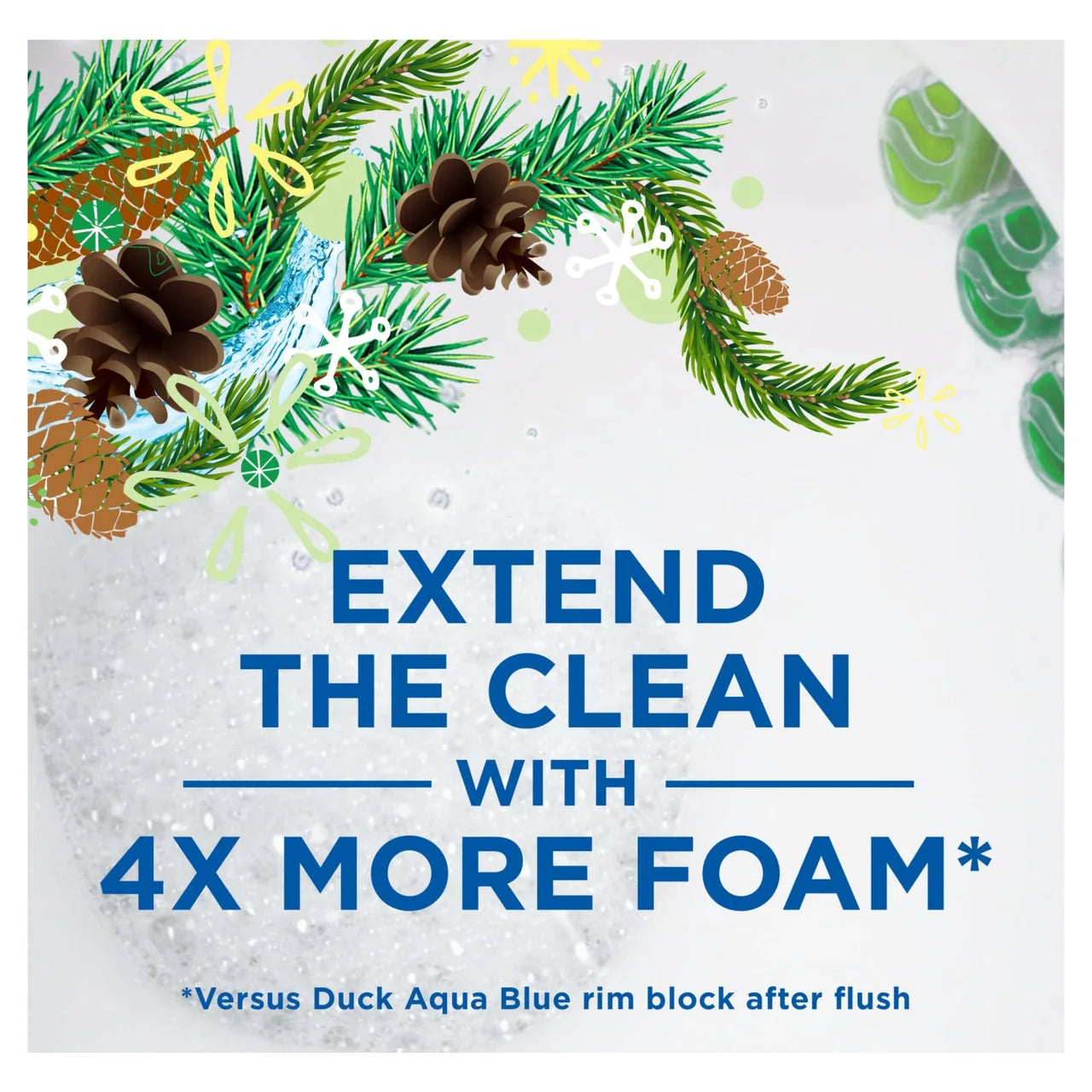 Duck Active Clean Toilet Rim Block Pine 37g