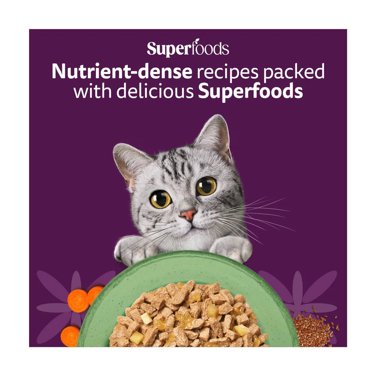 Whiskas 1+ Adult Wet Cat Food Superfoods Mixed Selection in Jelly 6x50g