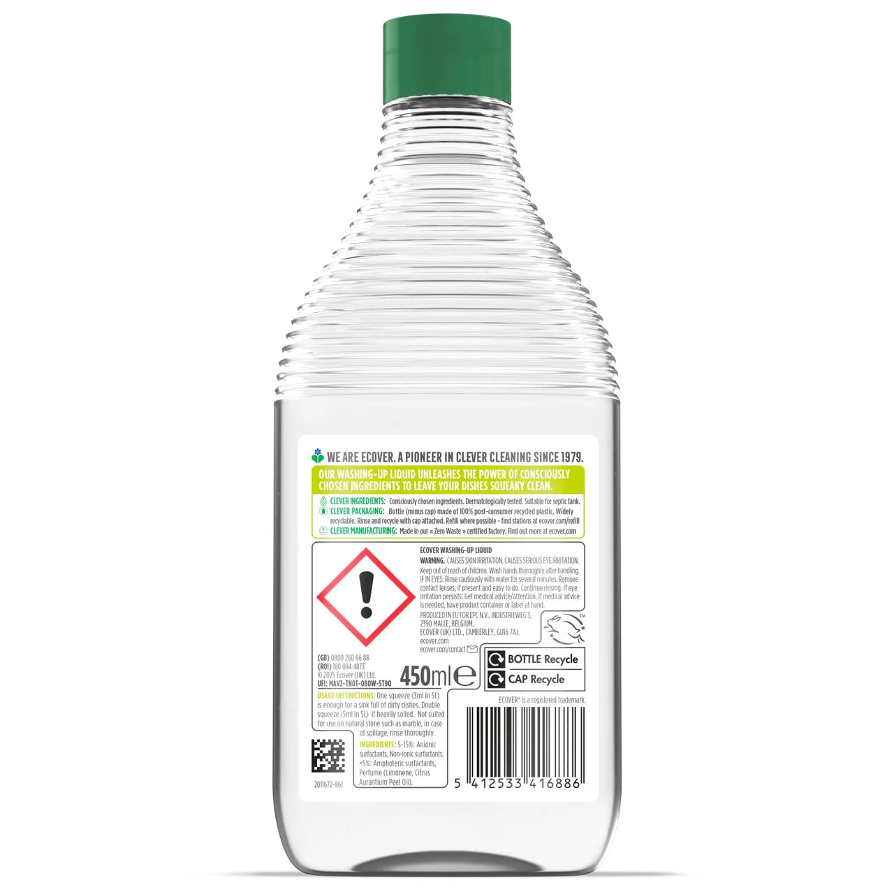 Ecover Lemon & Aloe Washing Up Liquid 450ml