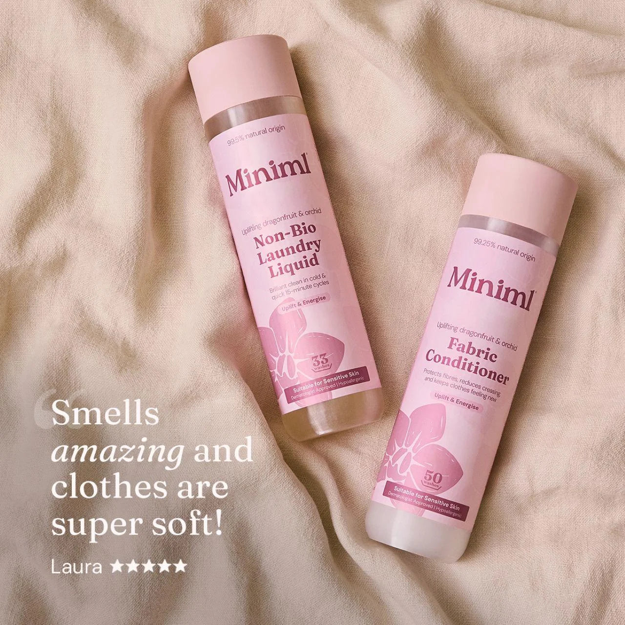 Miniml Fabric Conditioner Pink Dragonfruit & Orchid Refill 5L